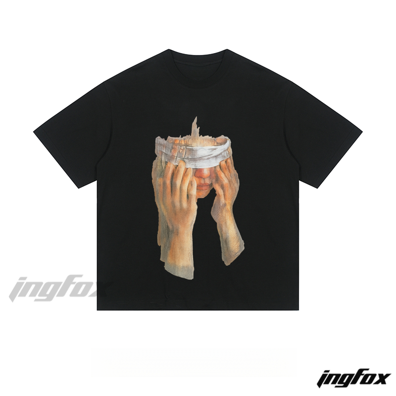 Surreal Headpiece Art - Loose Fit Short Sleeve T - Shirt
