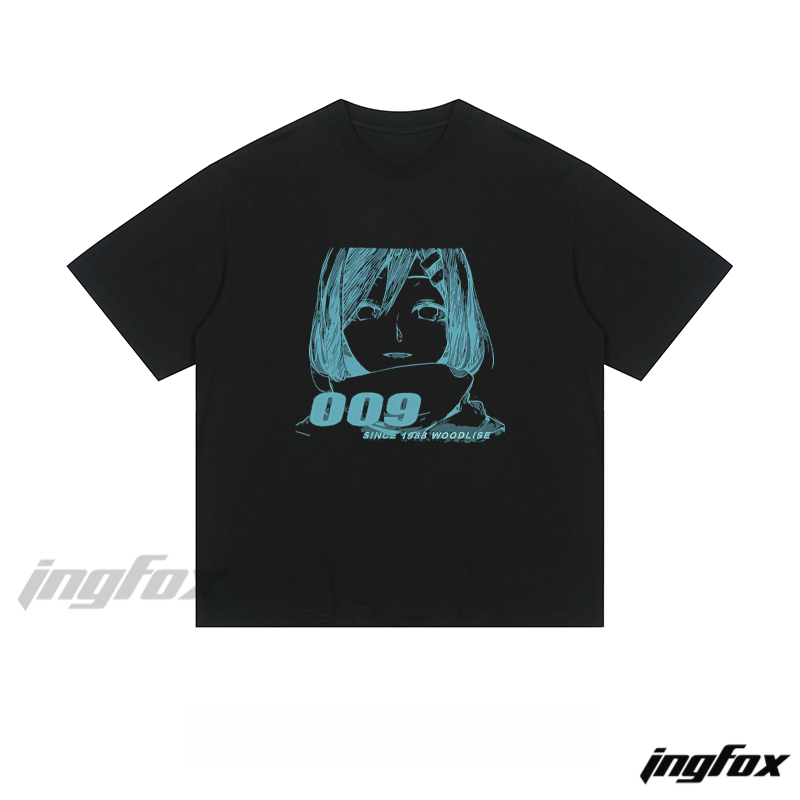 Anime Character 009 Tee - Loose Fit Short Sleeve T - Shirt