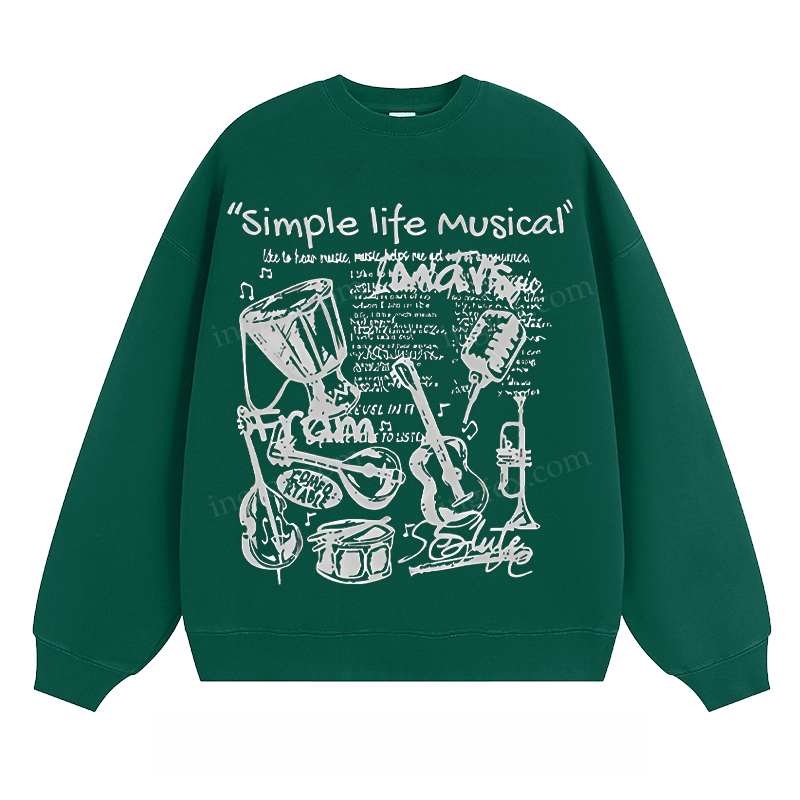 "Simple Life Musical" - Classic Unisex Fit Crewneck Sweatshirt