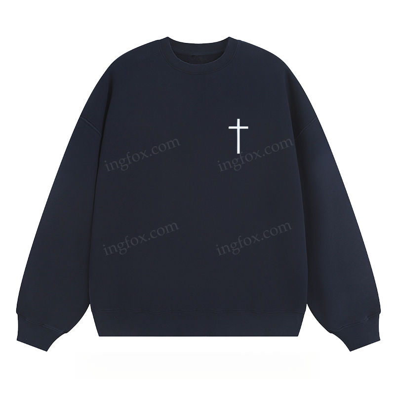 Cross - Embellished Classic Unisex Fit Crewneck Sweatshirt