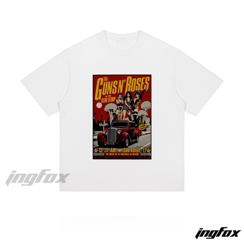 Guns N' Roses Retro Poster - Loose Fit Short Sleeve T-Shirt