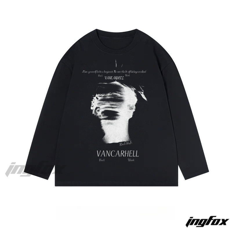 VANCARHELL Abstract Figure - Classic Cotton Long Sleeve Tee