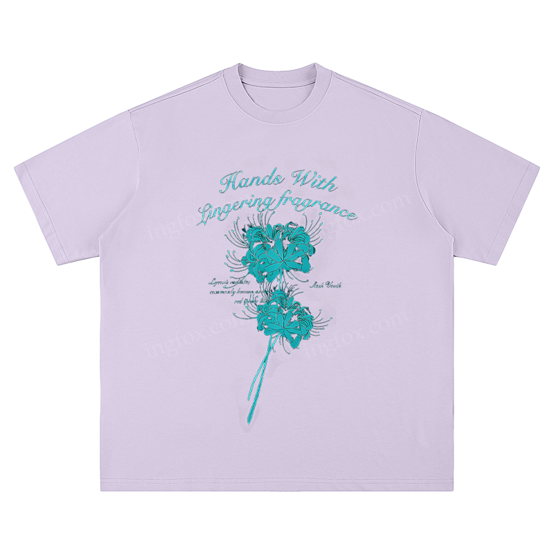 " Hands With Lingering Fragrance" Floral - Unisex Fit Short Sleeve T - Shirt