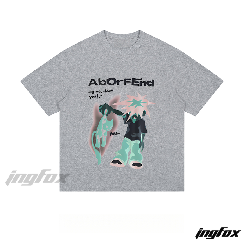 AbOrFEnd Character - Loose Fit Short Sleeve T - Shirt