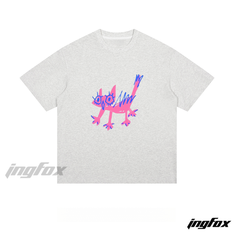 Playful Creature - Loose Fit Short Sleeve T - Shirt