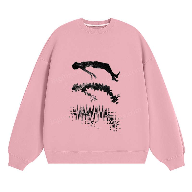 Abstract Diver Graphic - Classic Unisex Fit Crewneck Sweatshirt