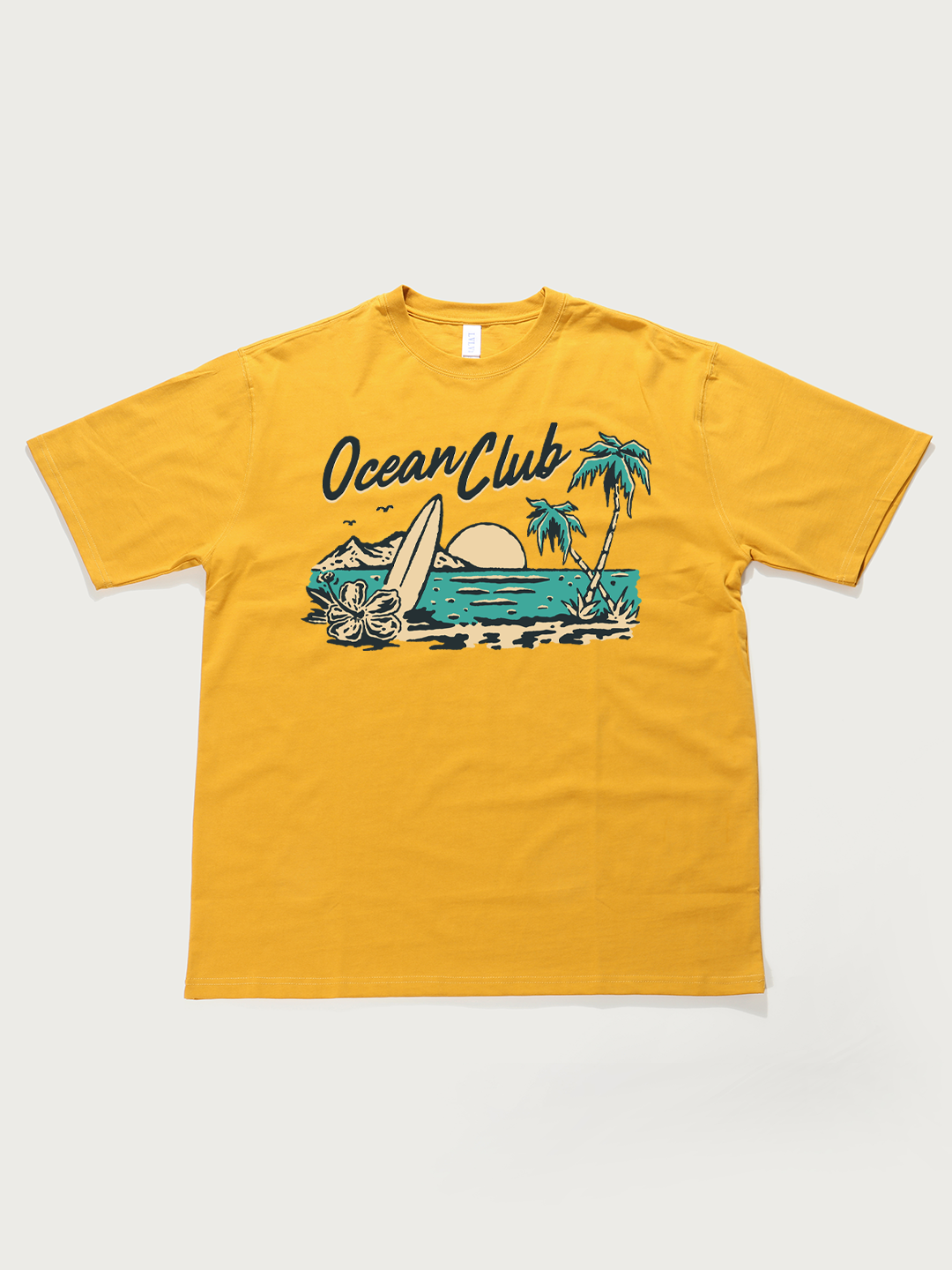 Ocean Club Beach - Unisex Retro Cotton Short Sleeve T-Shirt