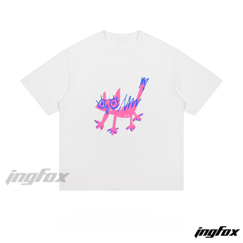 Playful Creature - Loose Fit Short Sleeve T - Shirt