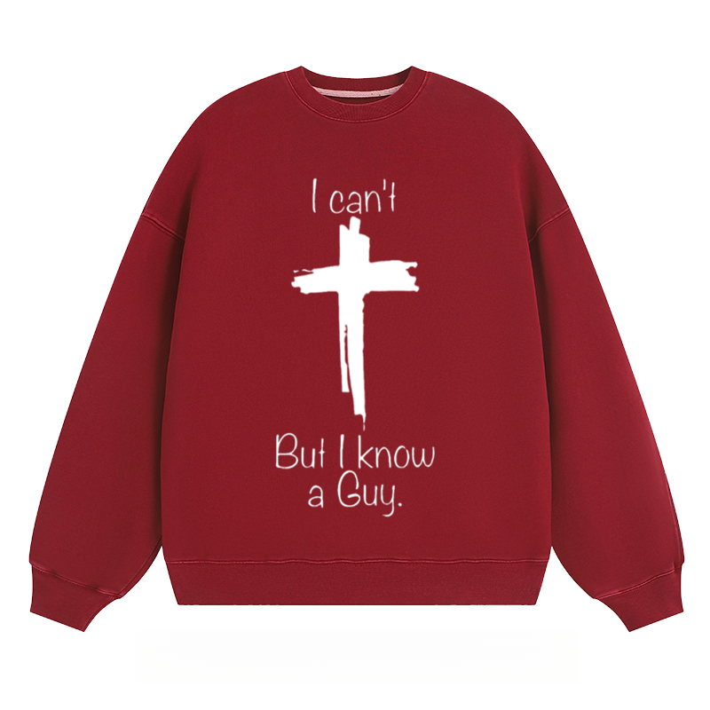 Cross & Text - Classic Unisex Fit Crewneck Sweatshirt