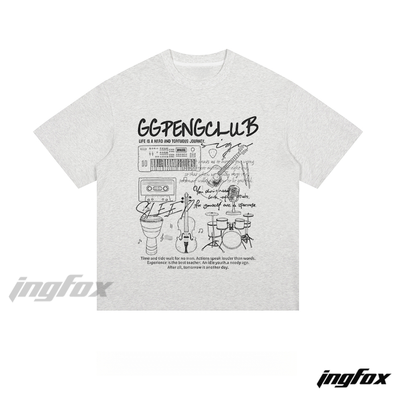 Music Sketch - Loose Fit Short Sleeve T - Shirt
