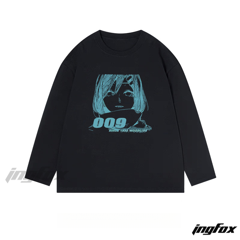 Anime Character - Themed Classic Cotton Long Sleeve Tee
