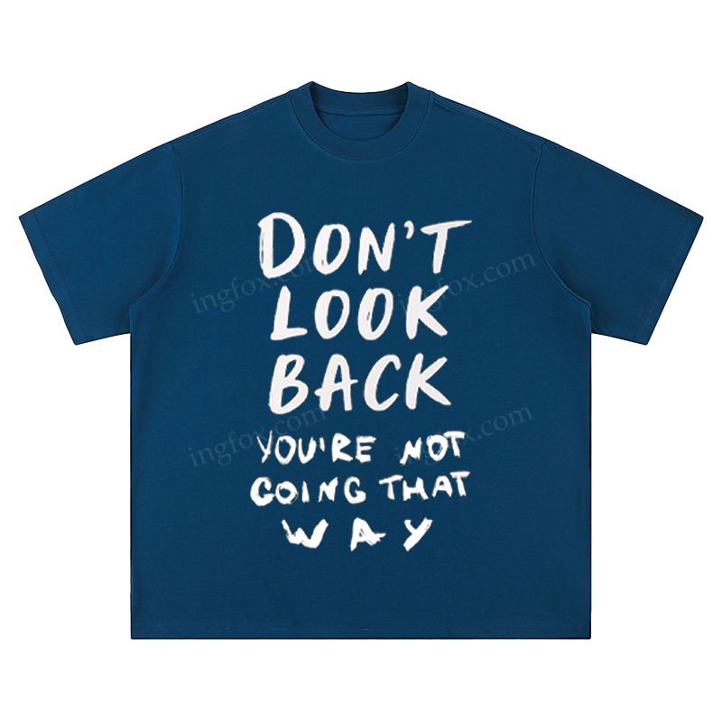 Urban Sketch - "Don't Look Back" Unisex Fit Short Sleeve T - Shirt