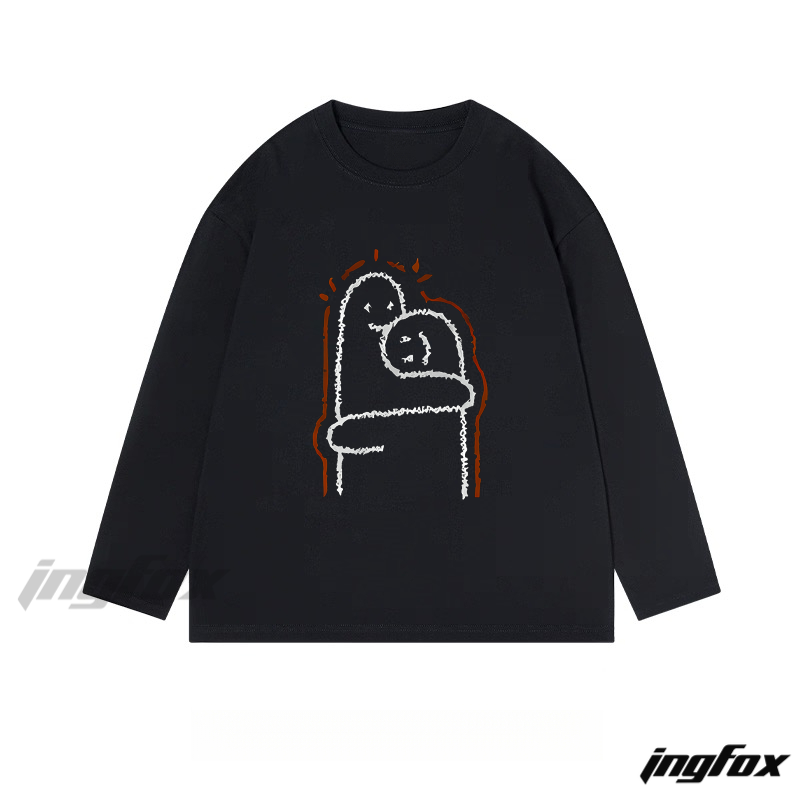 Hugging Figures - Themed - Classic Cotton Long Sleeve Tee