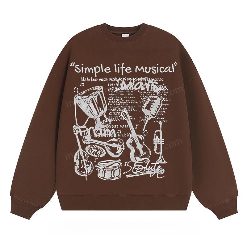 "Simple Life Musical" - Classic Unisex Fit Crewneck Sweatshirt