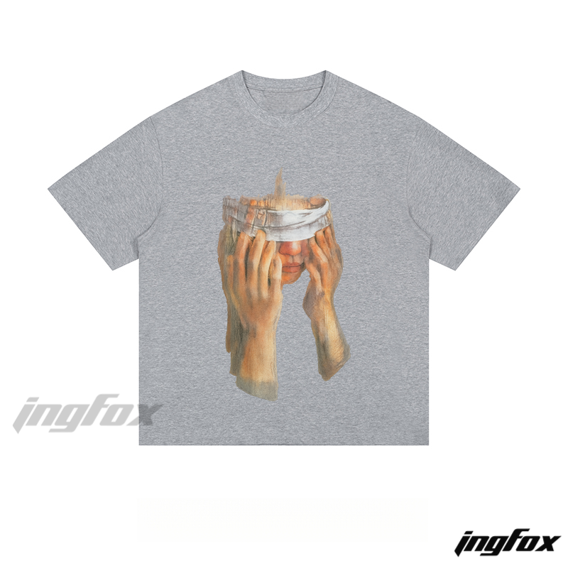 Surreal Headpiece Art - Loose Fit Short Sleeve T - Shirt