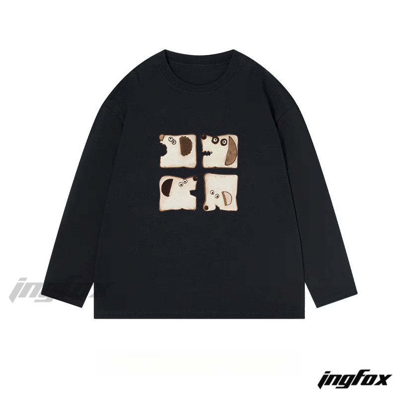Cute Dog - Themed - Classic Cotton Long Sleeve Tee