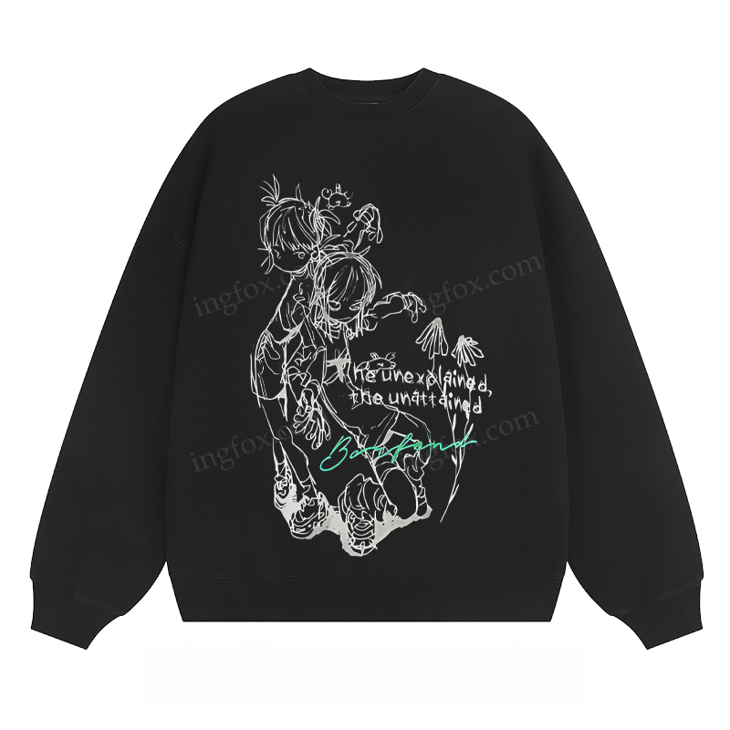 Anime - Style Sketch Crewneck Sweatshirt