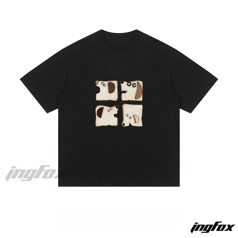 Cute Dog Toast - Loose Fit Short Sleeve T - Shirt