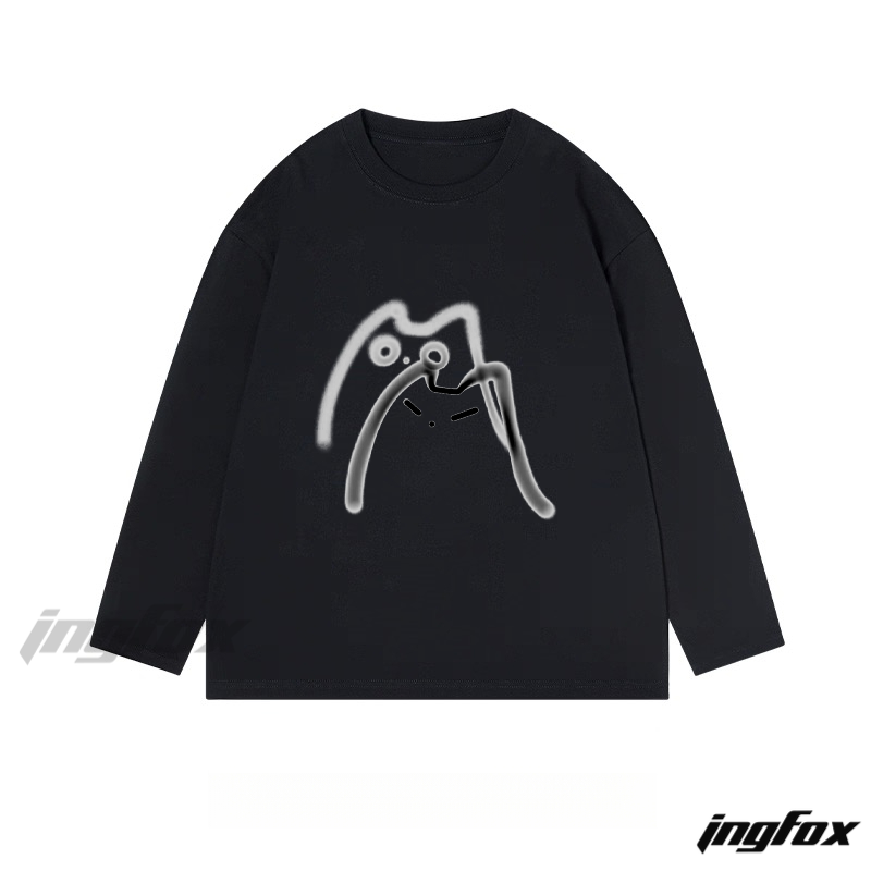 Abstract Cat - Classic Cotton Long Sleeve Tee