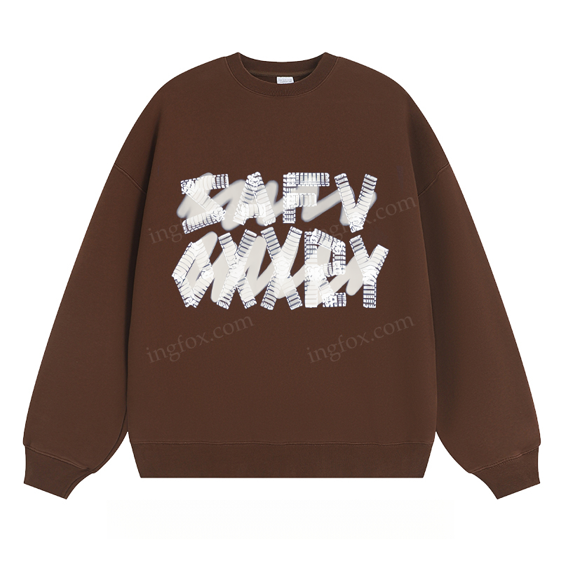 Distorted Text Graphic - Classic Unisex Fit Crewneck Sweatshirt