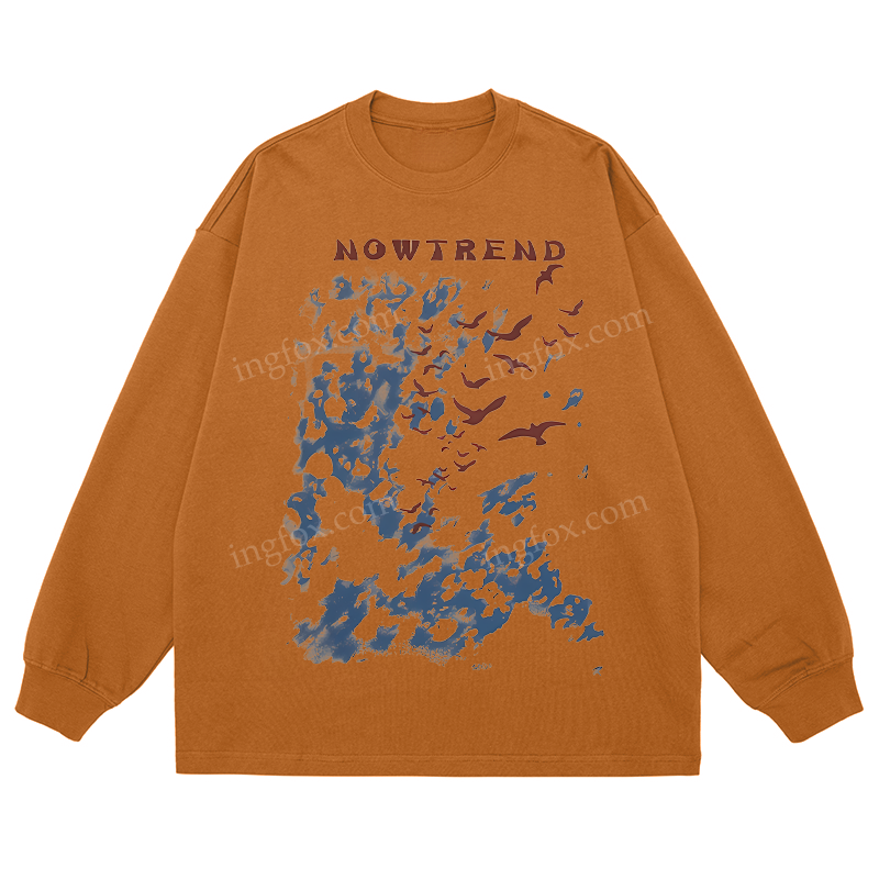 NOWTREND Sky & Birds - Classic Unisex Fit Cotton Long Sleeve Tee