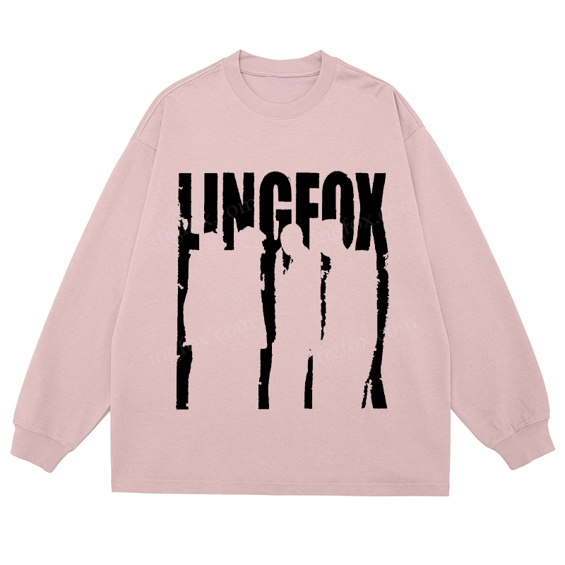LINGFOX Silhouette - Classic Unisex Fit Cotton Long Sleeve Tee