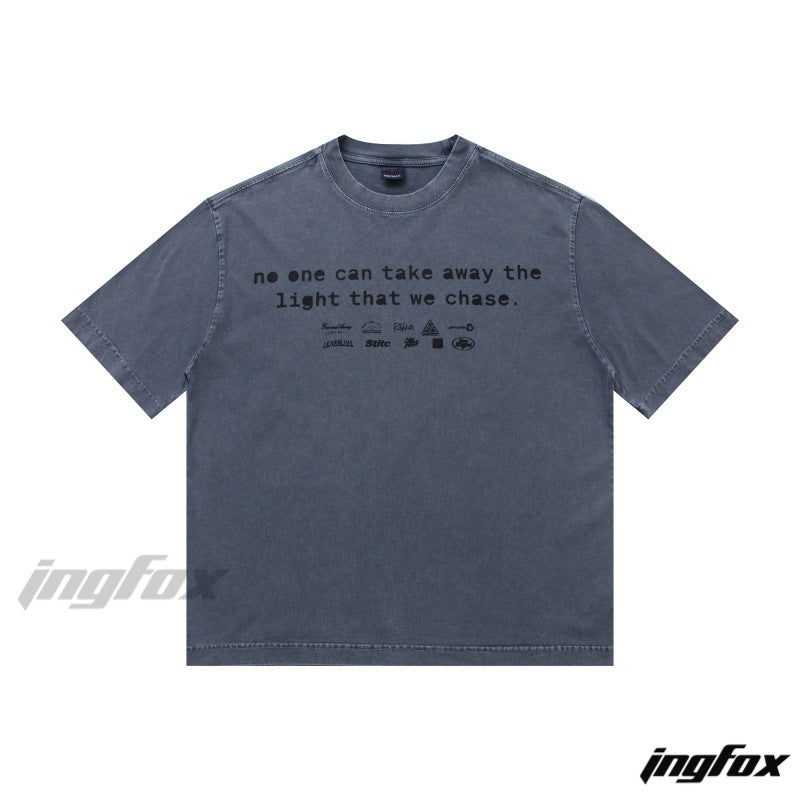 LIGHT CHASER - Short Sleeve Loose Fit T-shirt