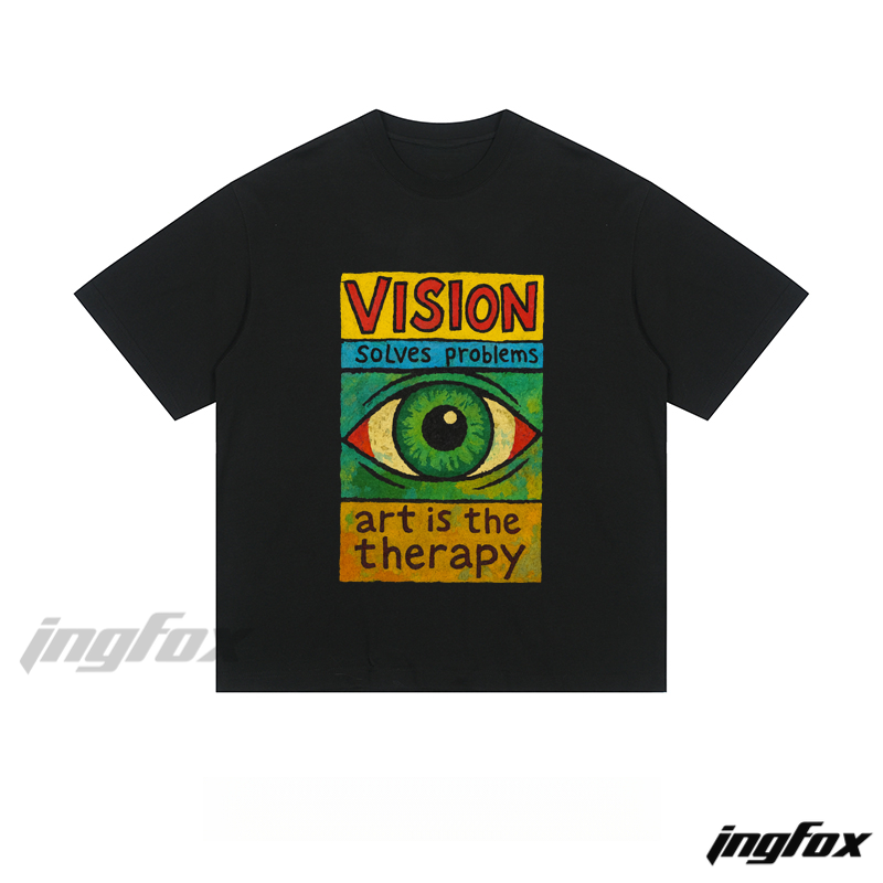 Art Therapy Graphic - Loose Fit Short Sleeve T - Shirt