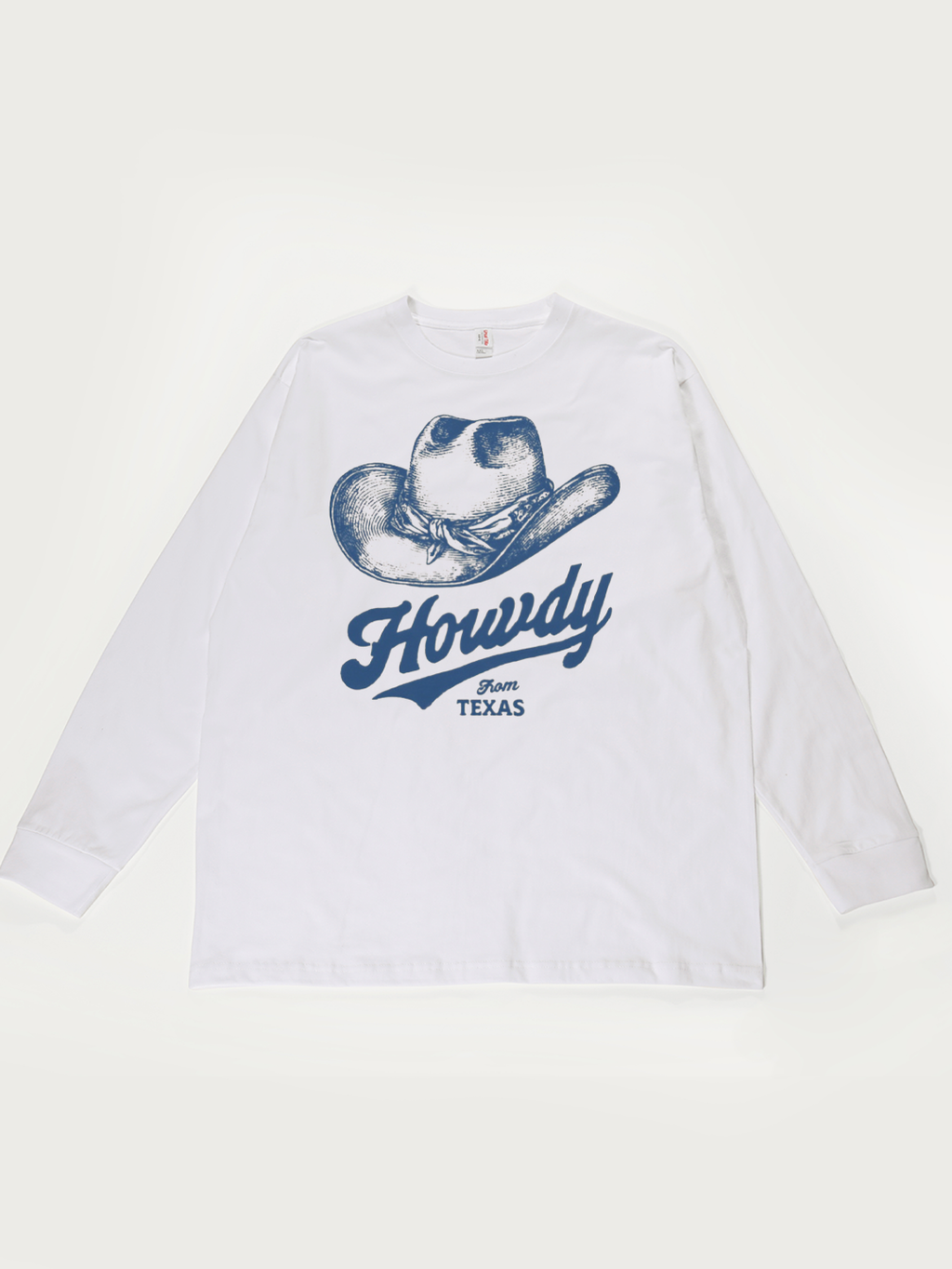 Howdy From Texas - Unisex Retro Cotton Long Sleeve T-Shirt