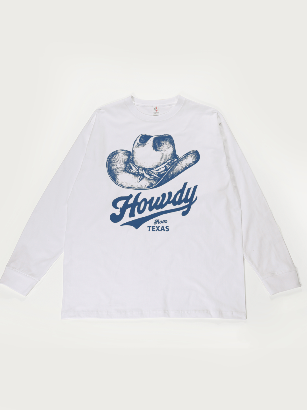 Howdy From Texas - Unisex Retro Cotton Long Sleeve T-Shirt