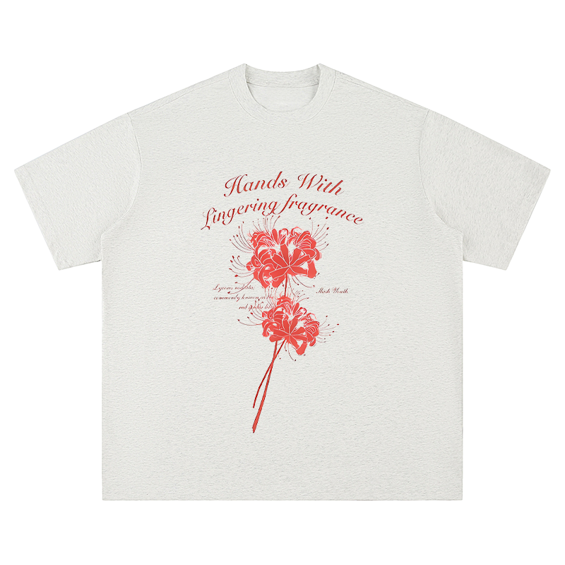 " Hands With Lingering Fragrance" Floral - Unisex Fit Short Sleeve T - Shirt