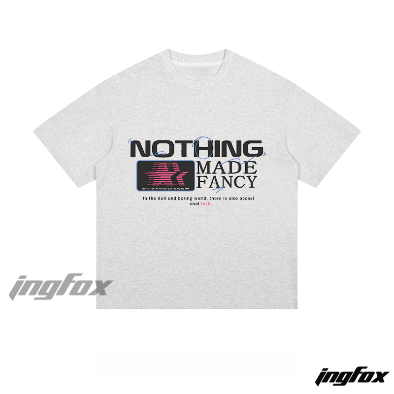 "NOTHING MADE FANCY" Graphic - Loose Fit Short Sleeve T-Shirt