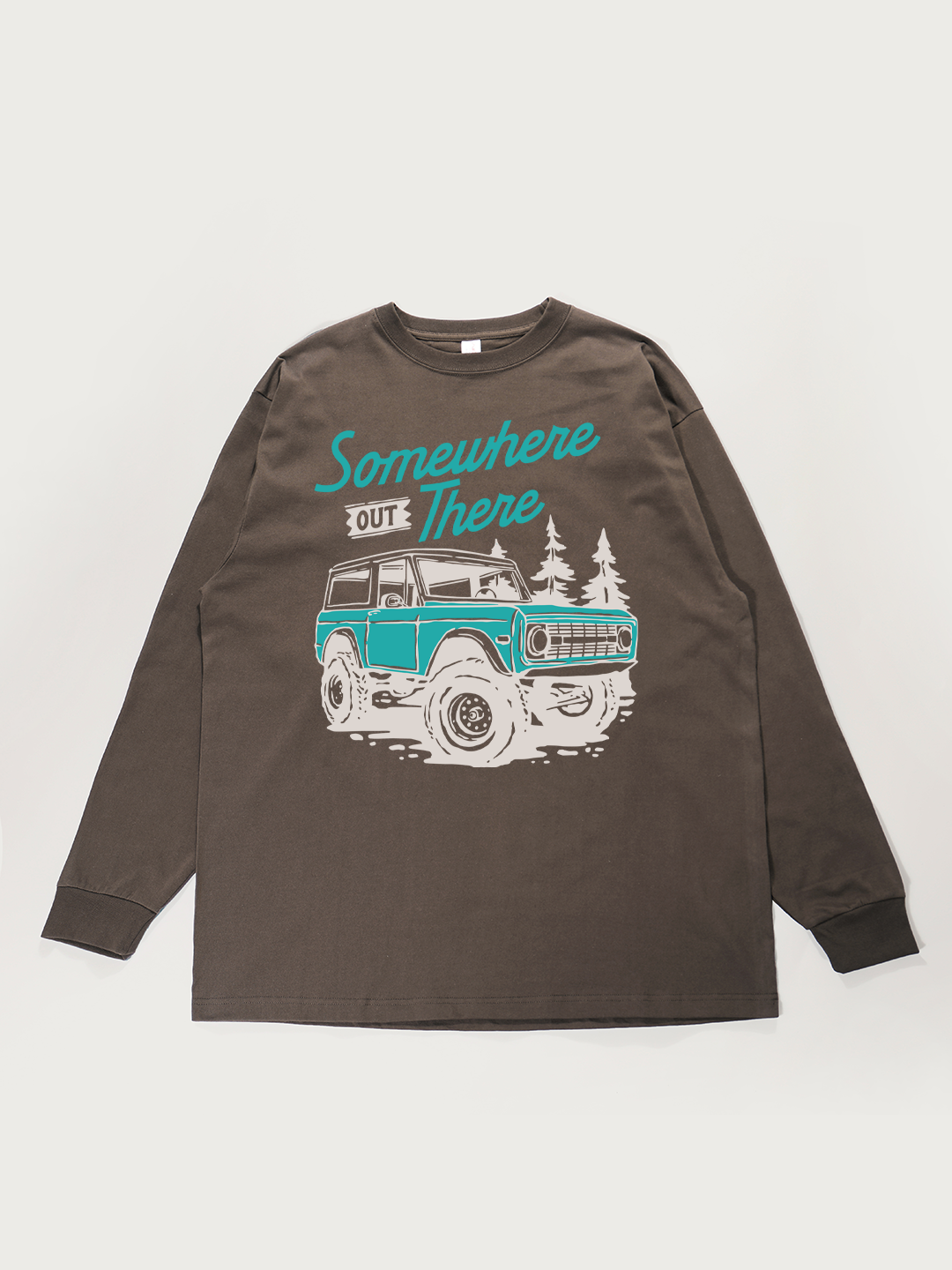 Somewhere Out There Off-Road - Unisex Retro Cotton Long Sleeve T-Shirt