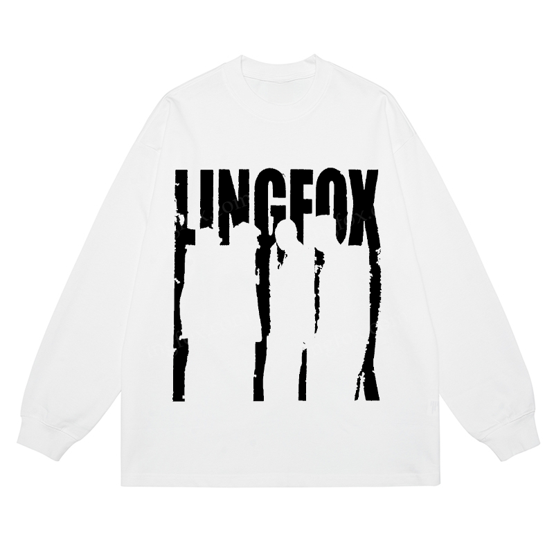 LINGFOX Silhouette - Classic Unisex Fit Cotton Long Sleeve Tee