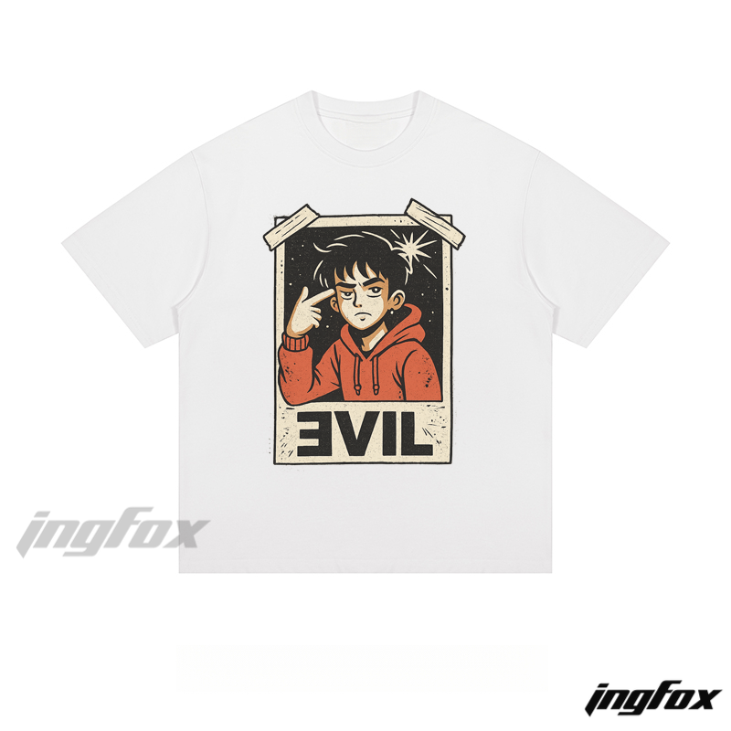 Evil Portrait - Loose Fit Short Sleeve T - Shirt
