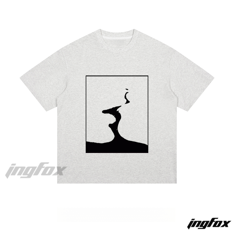 Minimalist Silhouette - Loose Fit Short Sleeve T - Shirt