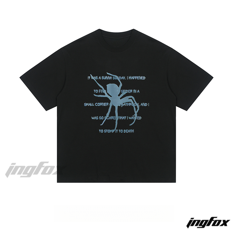 Spider Story - Loose Fit Short Sleeve T - Shirt