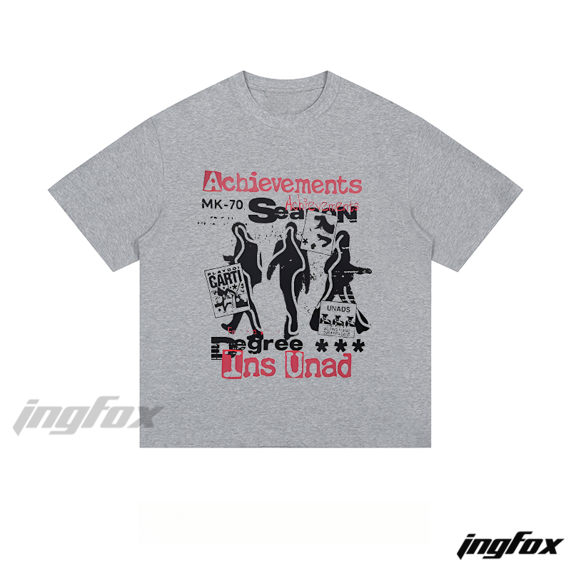 Retro Achievements Collage - Loose Fit Short Sleeve T - Shirt