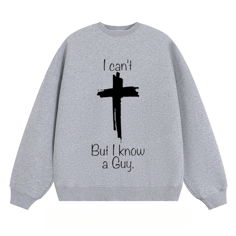 Cross & Text - Classic Unisex Fit Crewneck Sweatshirt