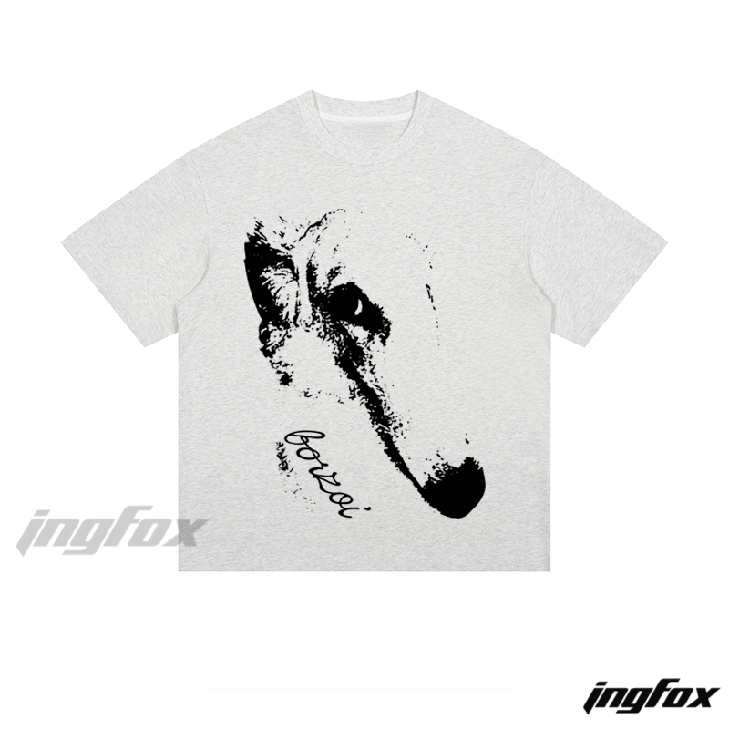 Vintage Dog Portrait - Loose Fit Short Sleeve T - Shirt