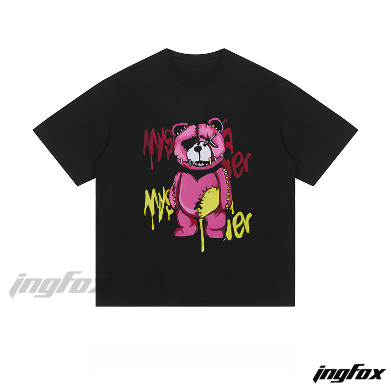 Graffiti Bear - Loose Fit Short Sleeve T - Shirt