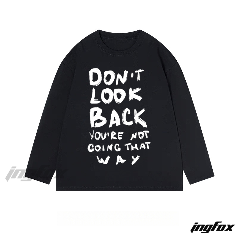 Motivational Text - Classic Cotton Long Sleeve Tee