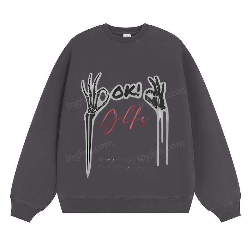 OK! Glfs Skeleton Hand - Classic Unisex Fit Crewneck Sweatshirt