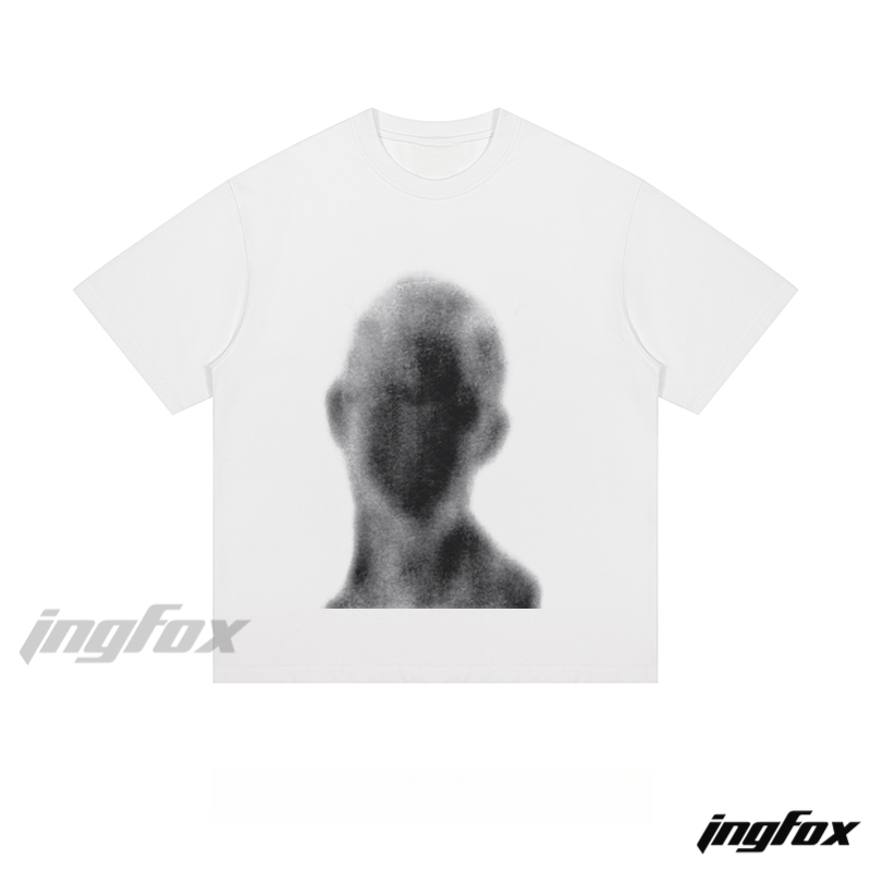 Blurred Silhouette - Loose Fit Short Sleeve T-Shirt
