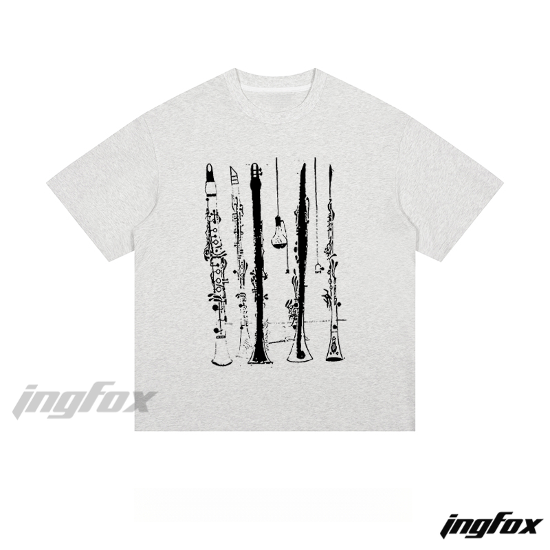 Woodwind Sketch - Loose Fit Short Sleeve T - Shirt