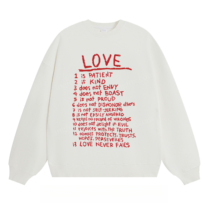 "LOVE" - Classic Unisex Fit Crewneck Sweatshirt
