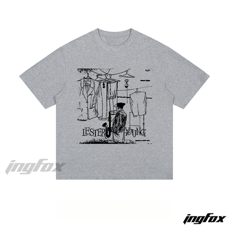 Lester Young Tribute - Loose Fit Short Sleeve T - Shirt