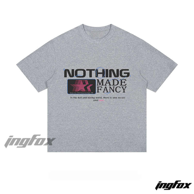 "NOTHING MADE FANCY" Graphic - Loose Fit Short Sleeve T-Shirt
