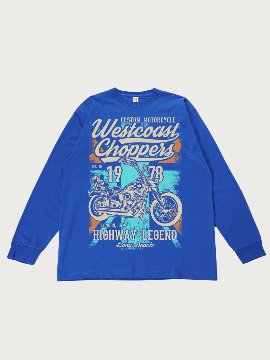 Westcoast Choppers 1978 Highway Legend - Unisex Retro Cotton Long Sleeve T-Shirt