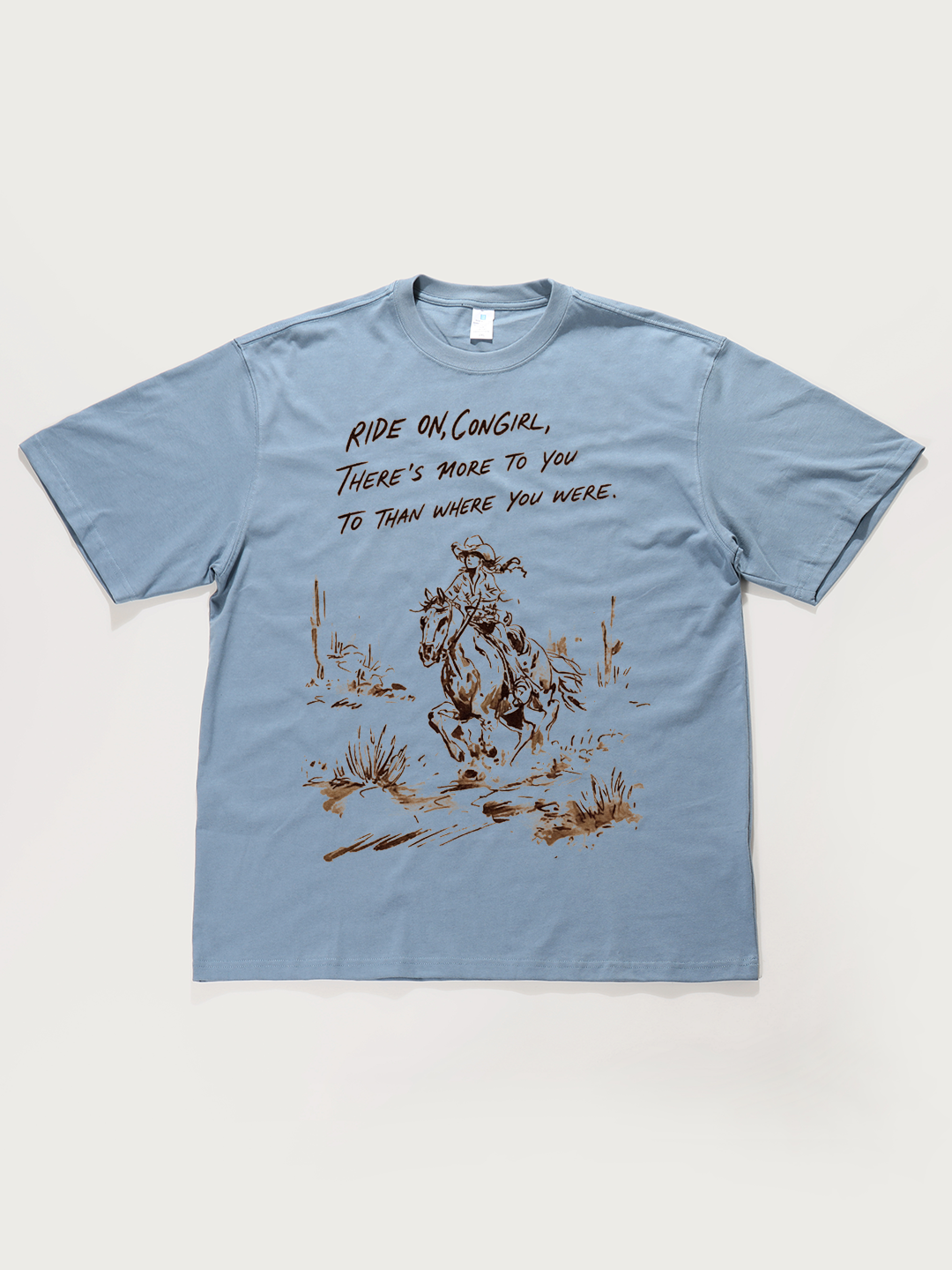 Ride On, Cowgirl - Unisex Retro Cotton Short Sleeve T-Shirt